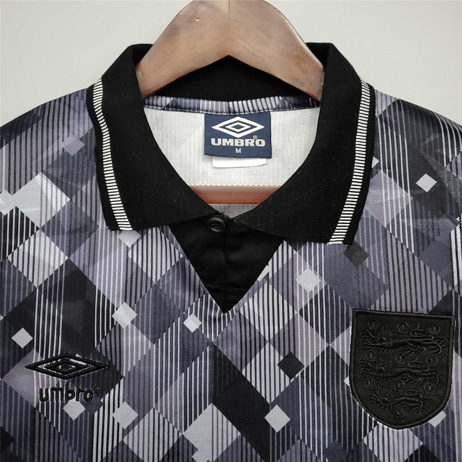 Inghilterra Maglia Away Black 1990