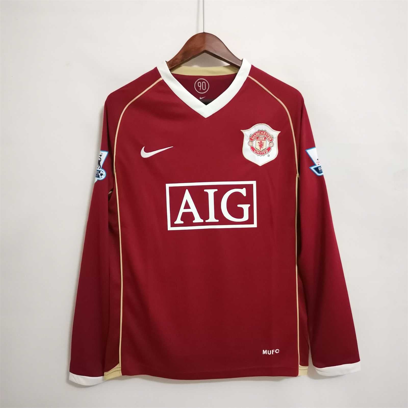 Man. United Maglia Home Premier League Long 2006/07