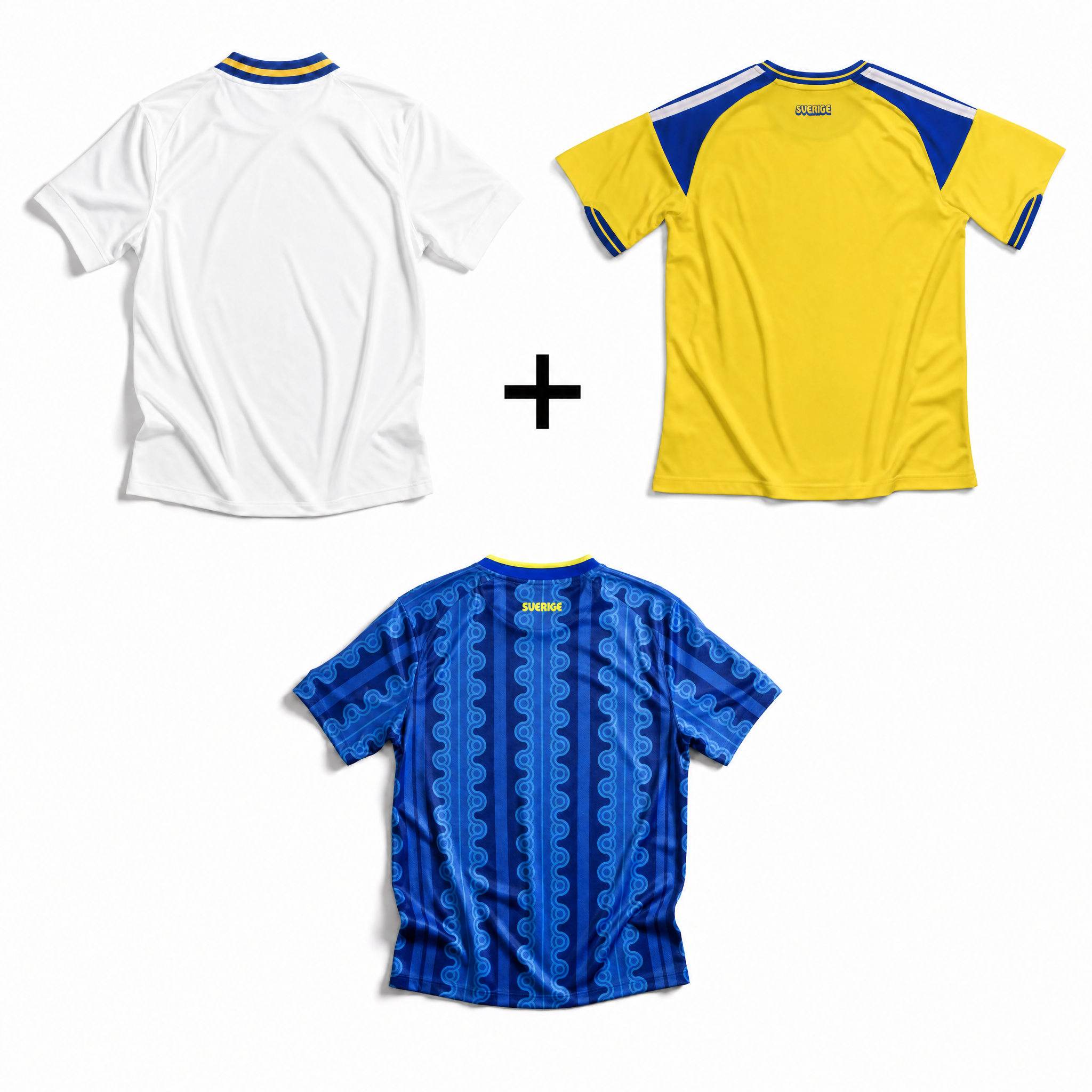 Svezia Away 1994 + Svezia Home 2026 + Svezia Away 2026