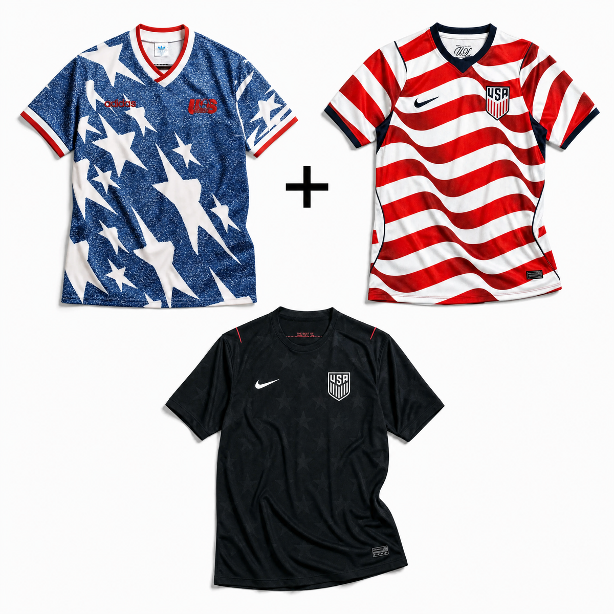 USA Away 1994 + USA Home 2026 + USA Away 2026
