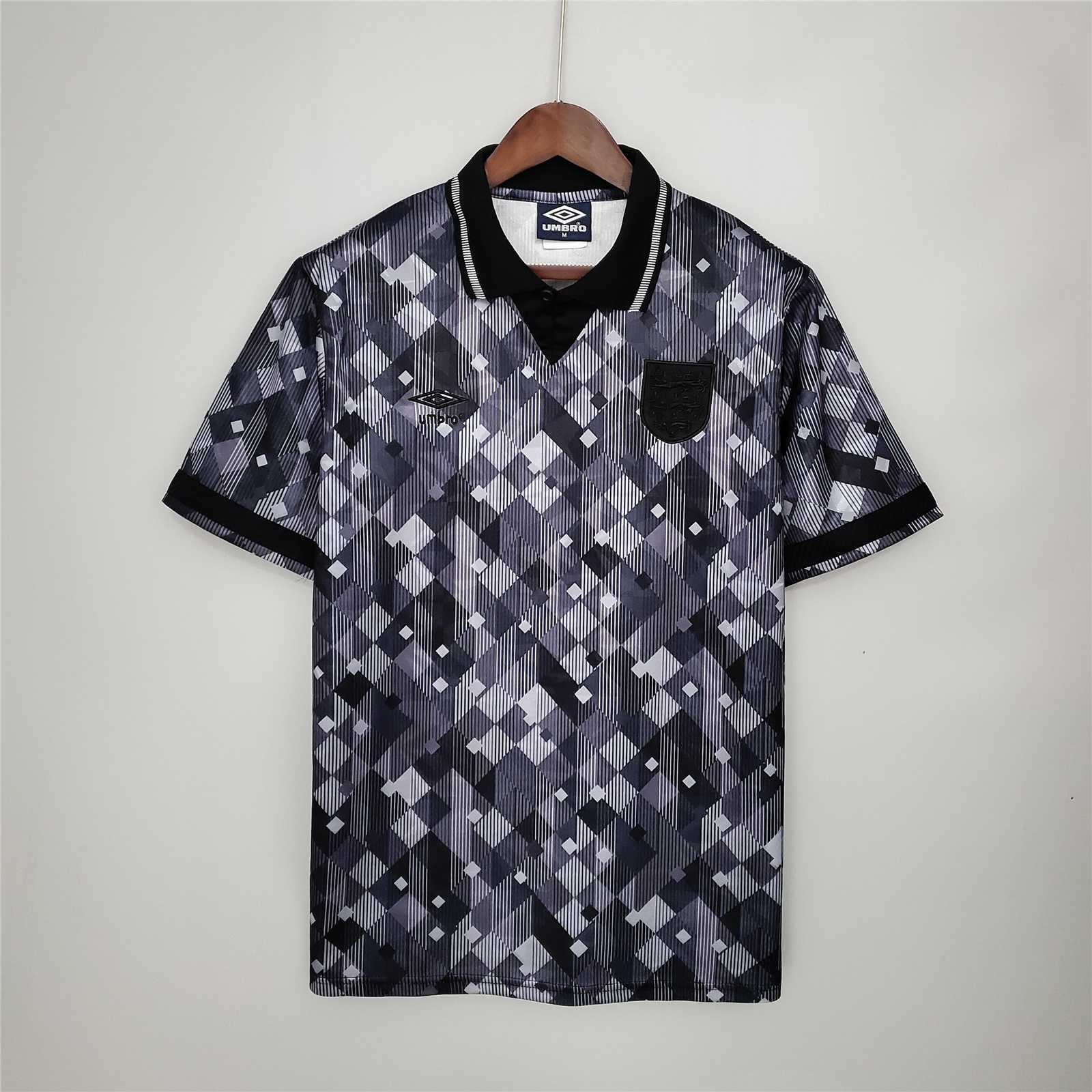 Inghilterra Maglia Away Black 1990