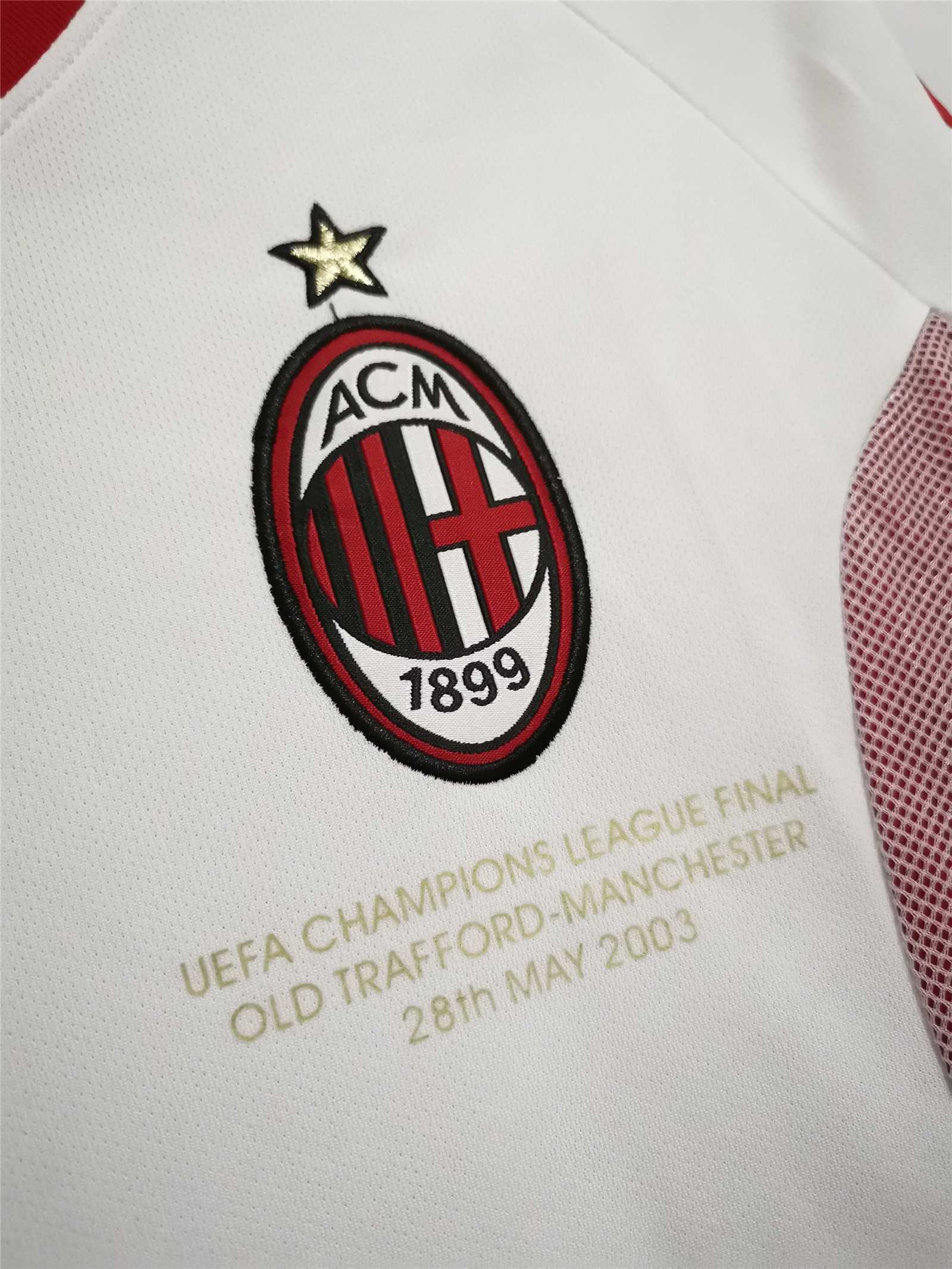 Milan Maglia Away 2002/03 Finale UCL