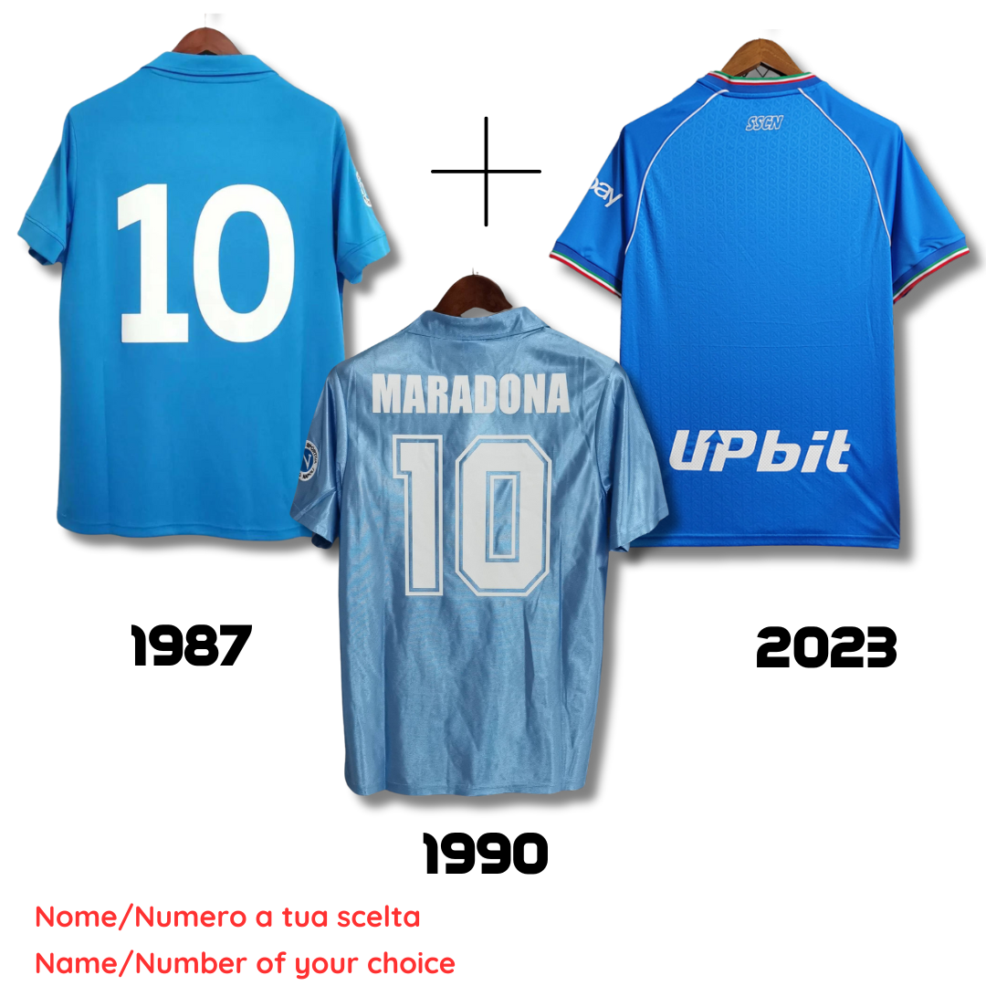Napoli 1987 + Napoli 1990 + Napoli 2023 - Trio Scudetto 🇮🇹