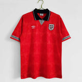 Inghilterra Maglia Away Red 1990